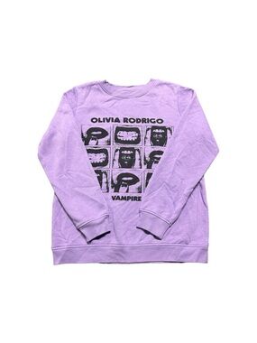 Olivia Rodrigo Vampire Purple Graphic Sweatshirt Women’s Medium